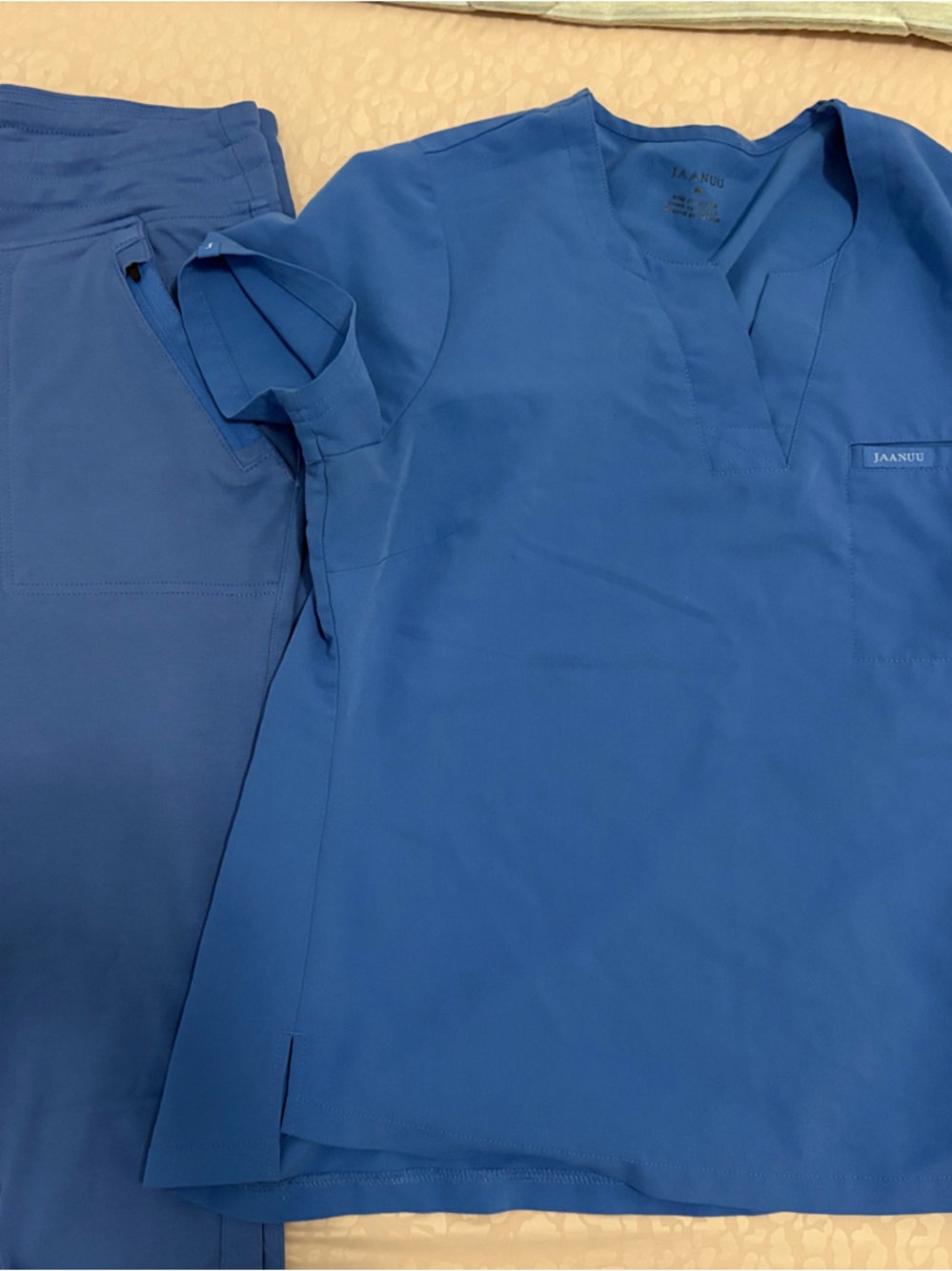 Jaanuu Women's Scrub Top in Royal Blue